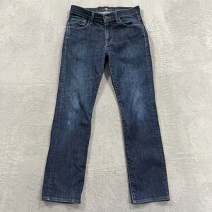 7‎ for All Mankind Slimmy Jeans Men 29x30 Straight Leg Denim Blue Cowboy Western